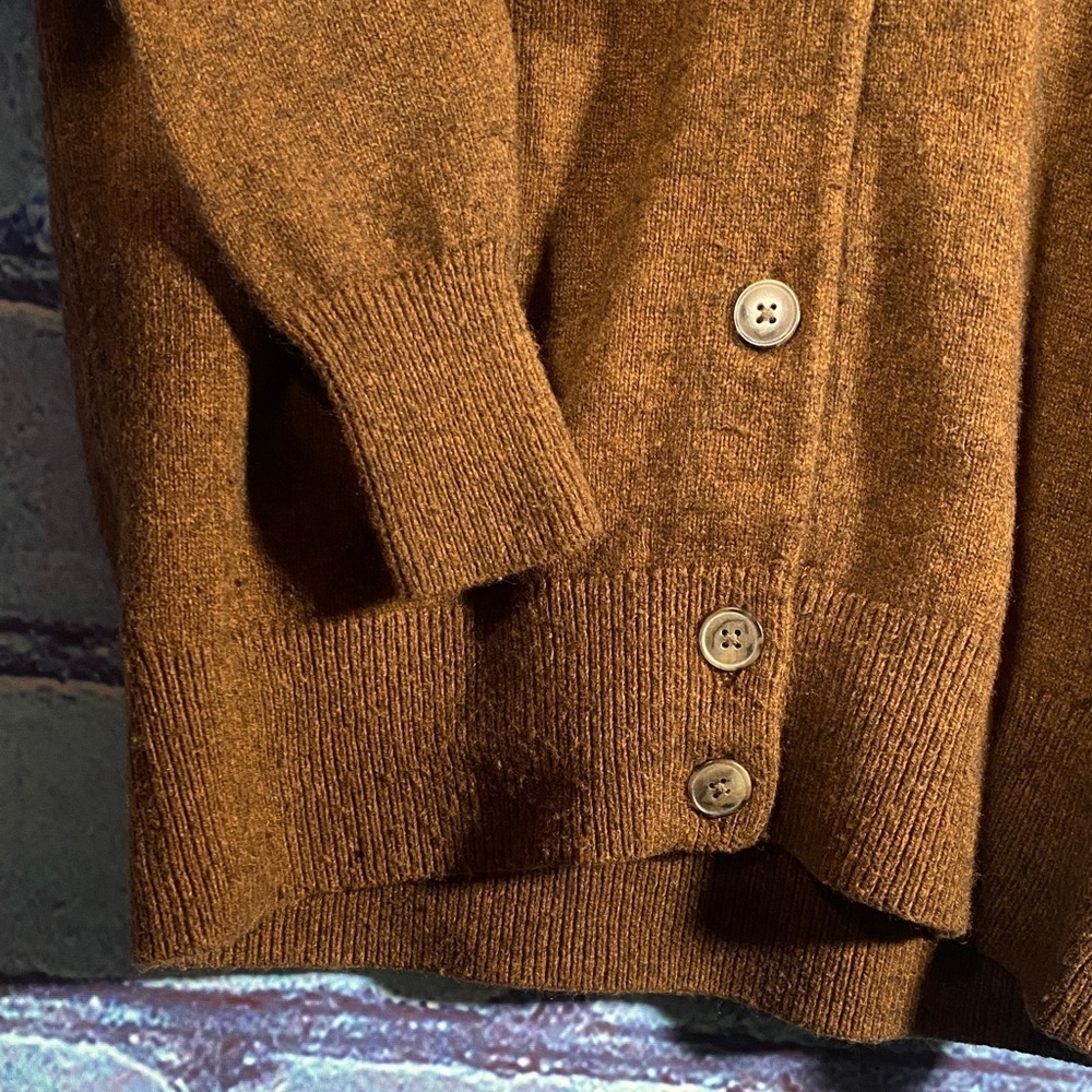 Madewell Women’s XXS Brown Button Front Cardigan Sweater Wool Blend - Picture 3 of 8